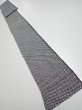 Photo5: 3G09z50  Japanese Kimono Silk  FABRIC Shibori Black 85.8x7.5 (5)