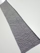 Photo1: 3G10z30  Japanese Kimono Silk  FABRIC Shibori Black 40.2x7.5 (1)