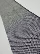 Photo2: 3G10z30  Japanese Kimono Silk  FABRIC Shibori Black 40.2x7.5 (2)