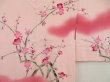 Photo3: 5507T05z550 Vintage Japanese Kimono Silk HAORI Plum blossom Pink (3)