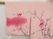 Photo4: 5507T05z550 Vintage Japanese Kimono Silk HAORI Plum blossom Pink (4)