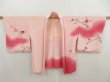 Photo5: 5507T05z550 Vintage Japanese Kimono Silk HAORI Plum blossom Pink (5)