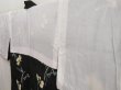 Photo7: 5507T06z390 Vintage Japanese Kimono Silk DOCHUGI Flower Black (7)