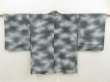 Photo1: 5507T07z620 Vintage Japanese Kimono Silk HAORI  Gray (1)