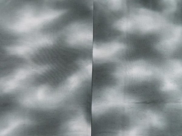 Photo3: 5507T07z620 Vintage Japanese Kimono Silk HAORI  Gray (3)