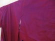 Photo2: 5507T10z790 Vintage Japanese Kimono Silk TSUMUGI Plain Pink-Purple (2)