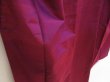 Photo3: 5507T10z790 Vintage Japanese Kimono Silk TSUMUGI Plain Pink-Purple (3)