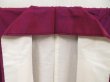 Photo7: 5507T10z790 Vintage Japanese Kimono Silk TSUMUGI Plain Pink-Purple (7)