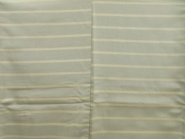 Photo5: 5507T12z730 Vintage Japanese Kimono Silk TSUMUGI  Smoky white (5)
