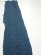 Photo3: 3K07z60  Japanese Kimono Crepe Silk  FABRIC Flowers Dark cyan blue 59.4x7.5 (3)