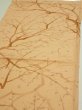 Photo3: 3K02z50  Japanese Kimono Silk  FABRIC Branch Yellow-Orange 39.4x14.4 (3)