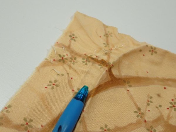 Photo7: 3K02z50  Japanese Kimono Silk  FABRIC Branch Yellow-Orange 39.4x14.4 (7)