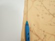 Photo6: 3K08z40  Japanese Kimono Silk  FABRIC Branch Yellow-Orange 57.5x7.1 (6)