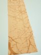 Photo3: 3K10z  Japanese Kimono Silk  FABRIC Branch Yellow-Orange (3)