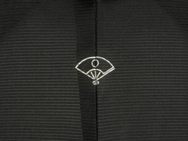 Photo3: 5509T01z240 Vintage Japanese Kimono Silk See through HAORI  Black (3)