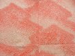 Photo3: 5509T02z400 Vintage Japanese Kimono Silk SHIBORI HAORI Mountain Coral pink (3)