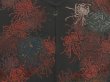 Photo3: 5509T03z760 Vintage Japanese Kimono Silk HAORI Chrysanthemum Black (3)