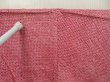 Photo6: 5509T04z400 Vintage Japanese Kimono Silk SHIBORI HAORI Plum branch Dark pink (6)