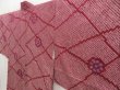 Photo2: 5509T06z440 Vintage Japanese Kimono Silk SHIBORI HAORI Flower Purple-Brown (2)