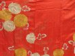 Photo8: 5509T11z1020 Vintage Japanese Kimono Silk FURISODE Tomato red (8)