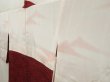 Photo7: 5510T02z440 Vintage Japanese Kimono Silk HAORI Chrysanthemum Dark red (7)