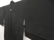 Photo2: 5510T03z580 Vintage Japanese Kimono Silk HAORI Flower Black (2)