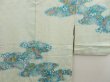 Photo3: 5510T04z550 Vintage Japanese Kimono Silk SHIBORI HAORI Flower Soft green (3)