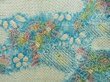 Photo4: 5510T04z550 Vintage Japanese Kimono Silk SHIBORI HAORI Flower Soft green (4)