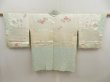 Photo6: 5510T04z550 Vintage Japanese Kimono Silk SHIBORI HAORI Flower Soft green (6)