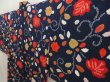 Photo2: 5510T05z610 Vintage Japanese Kimono Silk HAORI Maple Dark navy (2)