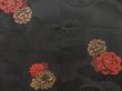 Photo3: 5510T06z530 Vintage Japanese Kimono Silk HAORI Peony Black (3)