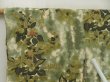 Photo5: 5510T07z610 Vintage Japanese Kimono Silk HAORI Flowers Olive green (5)