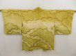 Photo1: 5510T10z610 Vintage Japanese Kimono Silk SHIBORI HAORI Cloud Olive (1)