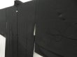 Photo2: 5510T11z700 Vintage Japanese Kimono Silk HAORI  Kumihimo Black (2)