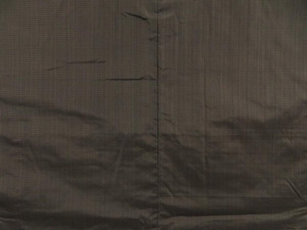 Photo4: 5511T07z370 Vintage Japanese Kimono Silk Men's HAORI  Dark brown (4)