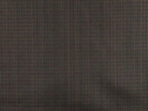 Photo5: 5511T07z370 Vintage Japanese Kimono Silk Men's HAORI  Dark brown (5)