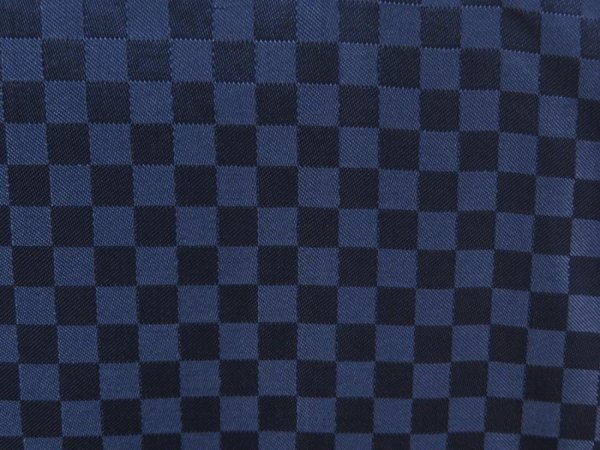 Photo7: 5511T10z690 Vintage Japanese Kimono Wool Men's HAORI  Navy (7)