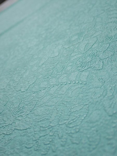 Photo4: 3C01z60  Japanese Kimono Silk  FABRIC Tsujigahana Blue-Green 44.1x14.6 (4)