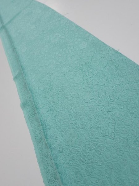 Photo1: 3C07z  Japanese Kimono Silk  FABRIC Tsujigahana Blue-Green (1)