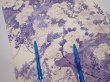 Photo9: 3C03z90  Japanese Kimono Silk  FABRIC Flowers Off-white 67.7x14.6 (9)
