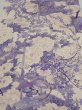 Photo1: 3C05z90  Japanese Kimono Silk  FABRIC Flowers Off-white 67.7x14.6 (1)