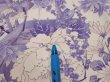Photo6: 3C05z90  Japanese Kimono Silk  FABRIC Flowers Off-white 67.7x14.6 (6)