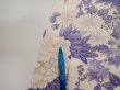 Photo7: 3C05z90  Japanese Kimono Silk  FABRIC Flowers Off-white 67.7x14.6 (7)
