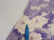 Photo8: 3C05z90  Japanese Kimono Silk  FABRIC Flowers Off-white 67.7x14.6 (8)