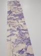 Photo3: 3C06z40  Japanese Kimono Silk  FABRIC Flowers Off-white 56.7x7.7 (3)