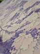 Photo4: 3C06z40  Japanese Kimono Silk  FABRIC Flowers Off-white 56.7x7.7 (4)