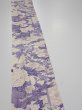 Photo3: 3C07z40  Japanese Kimono Silk  FABRIC Flowers Off-white 68.5x6.7 (3)