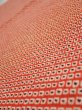 Photo1: 3C02z50  Japanese Kimono Silk  FABRIC Shibori Orange-Red 41.3x15.0 (1)