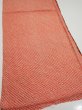 Photo3: 3C02z50  Japanese Kimono Silk  FABRIC Shibori Orange-Red 41.3x15.0 (3)