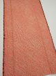Photo3: 3C05z90  Japanese Kimono Silk  FABRIC Shibori Orange-Red 70.1x15.0 (3)